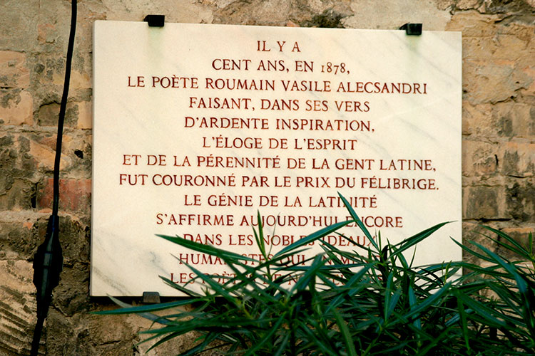 En Avignon, Vasile Alecsandri, poète roumain, 1819 - 1890 - © Norbert Pousseur