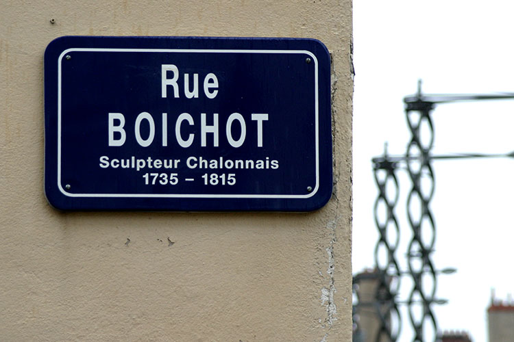 Boichot, sculpteur chalonnais, rue de Chalon sur Marne - © Norbert Pousseur