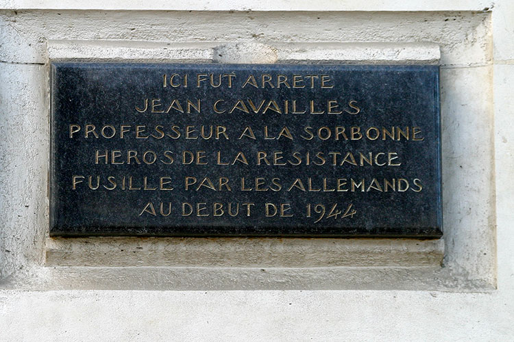 Jean Cavailles, professeur à la Sorbonne et héros de la résistance, fusillé en 1944 - © Norbert Pousseur