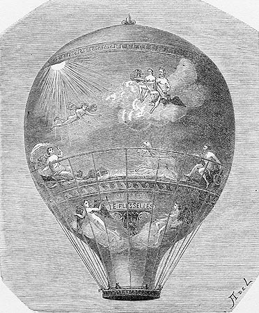 La montgolfière le Flesselles - Reproduction © Norbert Pousseur
