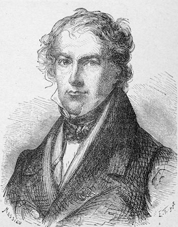 Jean-Baptiste Biot, aéronaute français - Gravure  reproduite puis restaurée par © Norbert Pousseur