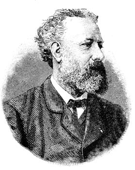 Jules Verne - Gravure  reproduite puis restaurée par © Norbert Pousseur