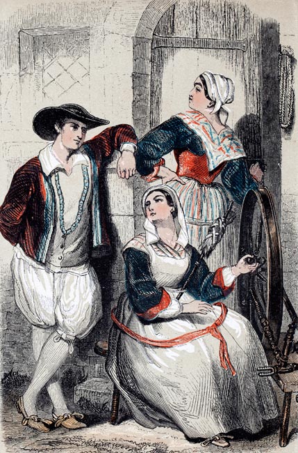 Costumes de Bourg de saint-André - Reproduction © Norbert Pousseur