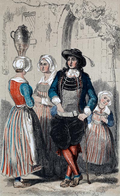 Costumes de Guémené - Reproduction © Norbert Pousseur