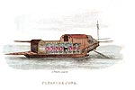 Jonque de plaisance - Chine en 1800 - Reproduction de gravure © Norbert Pousseur