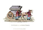 Transport du Kong Tchou - Chine en 1800 - Reproduction de gravure © Norbert Pousseur