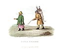 Soldats tartares - Chine en 1800 - Reproduction de gravure © Norbert Pousseur