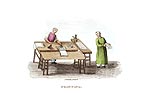 Opération d'impression - Chine en 1800 - Reproduction de gravure © Norbert Pousseur