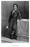 Jacques Pierre Brissot - Gravure dessinée par Gaidrau,   reproduite puis restaurée par © Norbert Pousseur