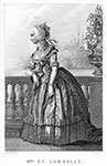 La princesse de Lamballe - Gravure de A Lacauchie, reproduite puis restaurée par © Norbert Pousseur