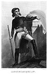 Henri de La Rochejacquelein - Gravure dessinée par A Lacauchie, reproduite puis restaurée par © Norbert Pousseur
