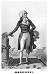 Maximilien de Robespierre - Gravure dessinée par A Lacauchie, reproduite puis restaurée par © Norbert Pousseur