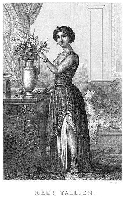 Madame Tallien - Gravure reproduite puis restaurée par © Norbert Pousseur