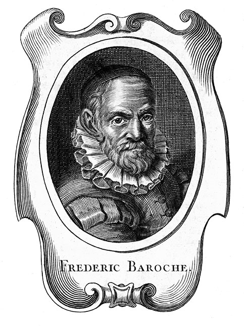 Frédéric Baroche, peintre italien - Gravure  reproduite puis restaurée par © Norbert Pousseur