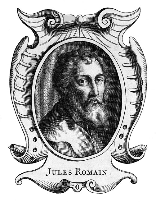 Jules Romain, peintre italien - Gravure  reproduite puis restaurée par © Norbert Pousseur