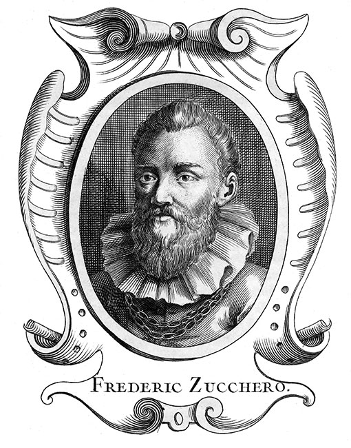 Frédéric Zucchero, peintre italien - Gravure  reproduite puis restaurée par © Norbert Pousseur