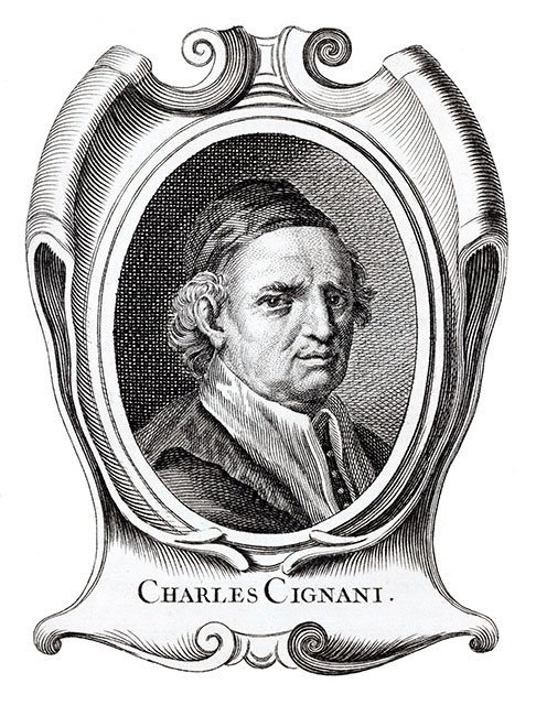 Charles Cignani, peintre italien - Gravure  reproduite puis restaurée par © Norbert Pousseur