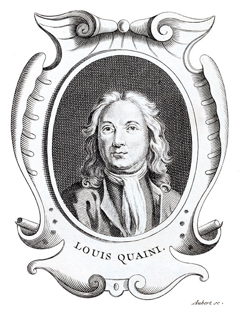 Louis Quaini, peintre italien - Gravure  reproduite puis restaurée par © Norbert Pousseur