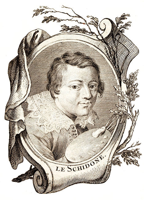 Le Schidone, peintre italien - Gravure  reproduite puis restaurée par © Norbert Pousseur