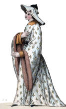 Jeanne II de Chalon, dessin de Léopold Massard - Gravure  reproduite puis restaurée par © Norbert Pousseur