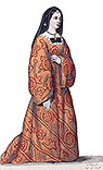 Isabelle de Portugal, dessin de Léopold Massard - Gravure  reproduite puis restaurée par © Norbert Pousseur