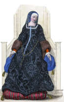 Pour Zoom : Louise de Savoie,  gravure  reproduite puis restaur&eacute;e par &copy; Norbert Pousseur