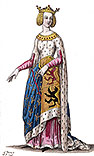 Amaury IV de Montfort, comte de Toulouse dessiné par Léopold Massard - Gravure  reproduite puis restaurée par © Norbert Pousseur