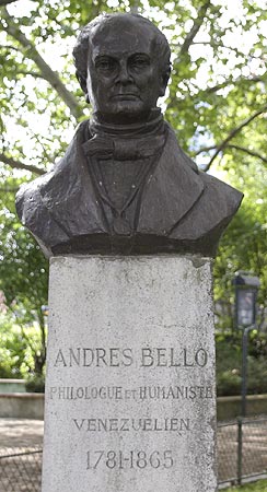 Buste d'Andres Bello - © Norbert Pousseur