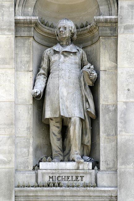 Statue de Jules Michelet, historien - © Norbert Pousseur Statue de Jules Michelet, historien - © Norbert Pousseur
