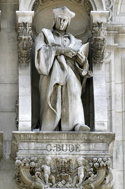 Statue de Guillaume de Bud&eacute;, humaniste - &copy; Norbert Pousseur
