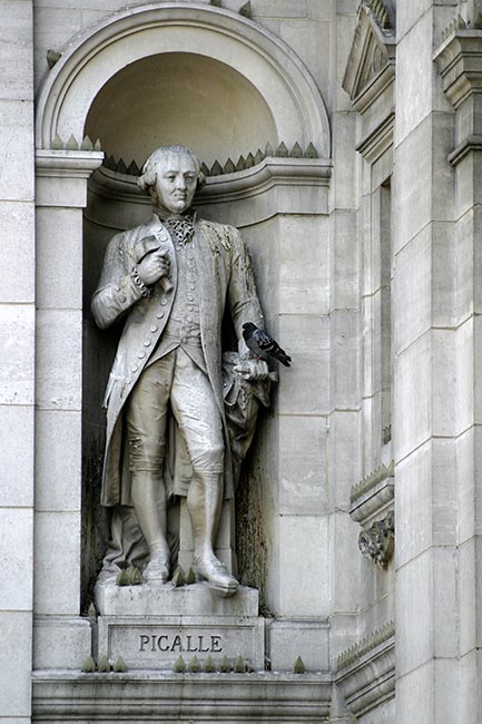 Statue de Jean Baptiste Pigalle, sculpteur - &copy; Norbert Pousseur