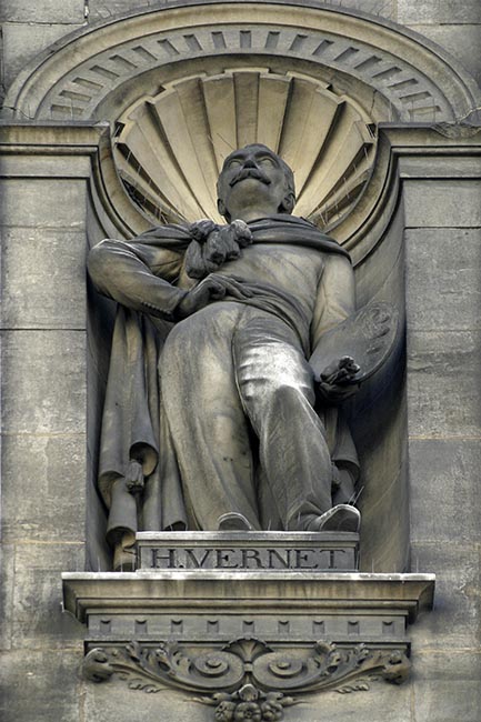 Statue d'Horace Vernet, peintre - &copy; Norbert Pousseur