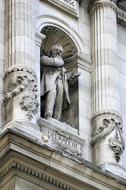 Statue d'Hippolyte Paul Delaroche, peintre - &copy; Norbert Pousseur