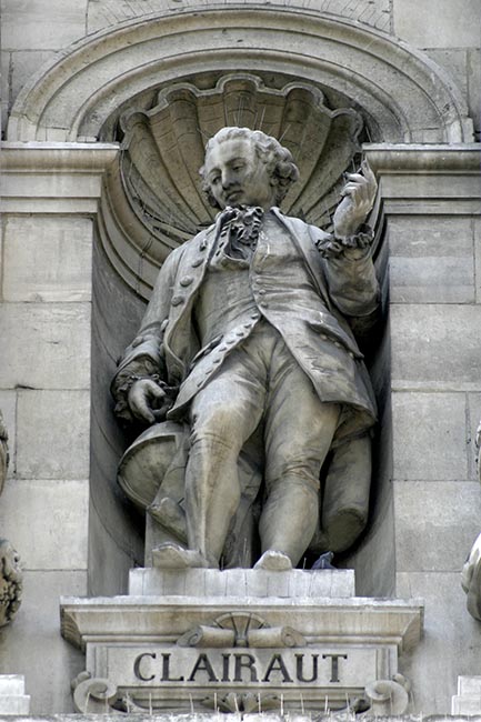 Statue d'Alexis Claude Clairaut, math&eacute;maticien et astronome - &copy; Norbert Pousseur