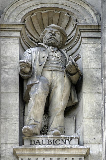 Statue de Charles Fran&ccedil;ois Daubigny, peintre et aquafortiste - &copy; Norbert Pousseur