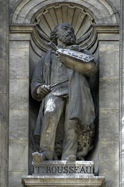 Statue de Théodore Rousseau, peintre naturaliste - © Norbert Pousseur Statue de Théodore Rousseau, peintre naturaliste - © Norbert Pousseur