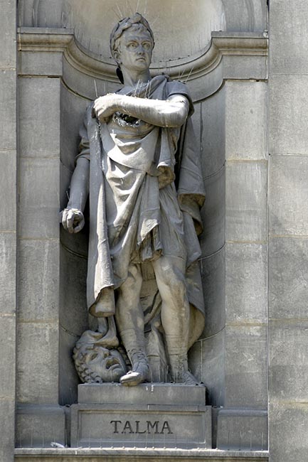 Statue de François Joseph Talma, tragédien - © Norbert Pousseur Statue de François Joseph Talma, tragédien - © Norbert Pousseur