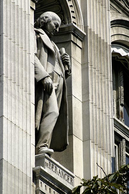 Statue de Pierre Jean de B&eacute;ranger, chansonnier - &copy; Norbert Pousseur