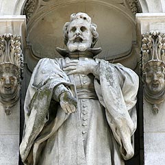 Statue d'Achille de Harlay, 1er président du parlement - © Norbert Pousseur