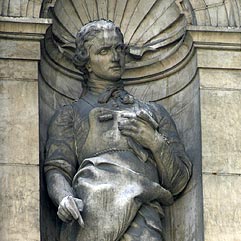 Statue de Michel Jean Sedaine, poète dramatique - © Norbert Pousseur