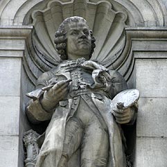 Statue de Jean Baptiste Siméon Chardin, peintre - © Norbert Pousseur