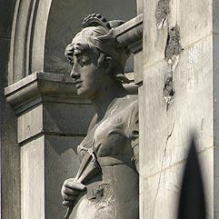Statue d'Anne Necker, baronne de Staël - Holstein, écrivaine - © Norbert Pousseur