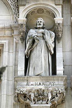 Statue d'Achille de Harlay, 1er président du parlement - © Norbert Pousseur