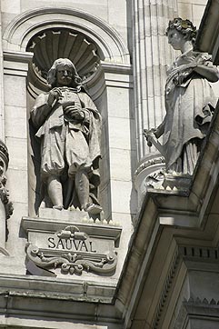 Statue d'Henri Sauval, historiographe - © Norbert Pousseur