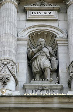 Statue d'Eustache Le Sueur, peintre - © Norbert Pousseur