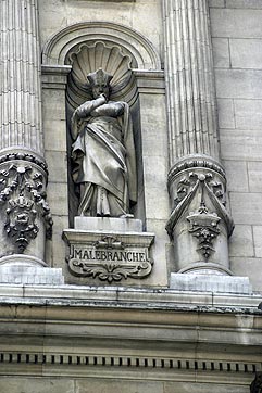 Statue de Nicolas de Malebranche, métaphysicien - © Norbert Pousseur