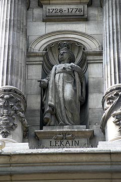 Statue d'Henri Louis Cain, dit Lekain, tragédien - © Norbert Pousseur