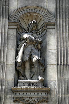 Statue de Louis de Rouvroy, duc de Saint-Simon, écrivain - © Norbert Pousseur