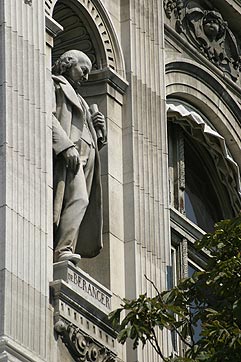 Statue de Pierre Jean de Béranger, chansonnier - © Norbert Pousseur