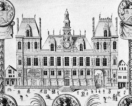 L'architecture - l'Hôtel de ville de Paris - reproduction © Norbert Pousseur